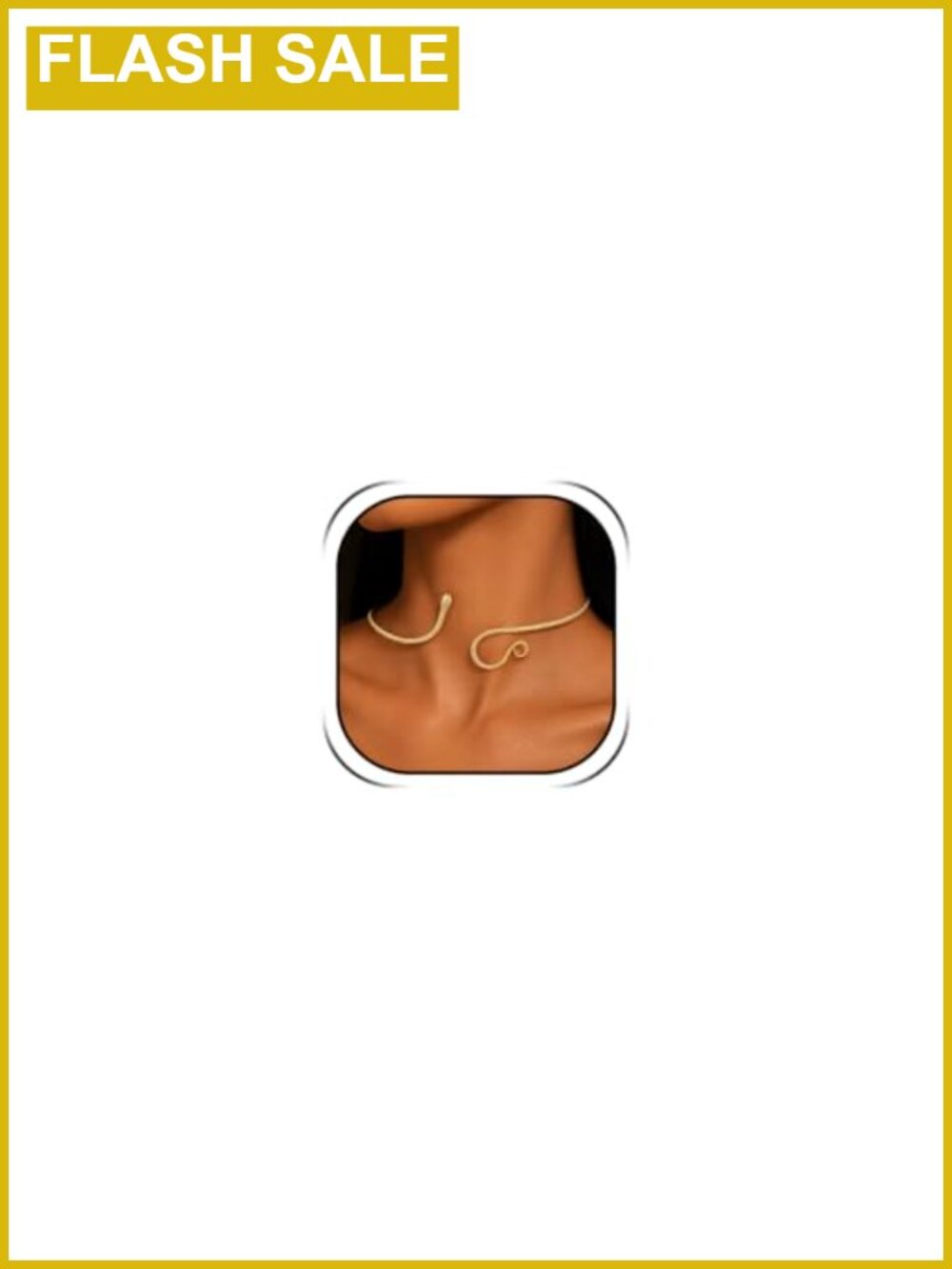 Gold Serpent Choker Necklace Egyptian Queen Costume Jewelry